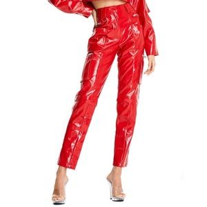 I Am Gia Ursa Red Leather Pants